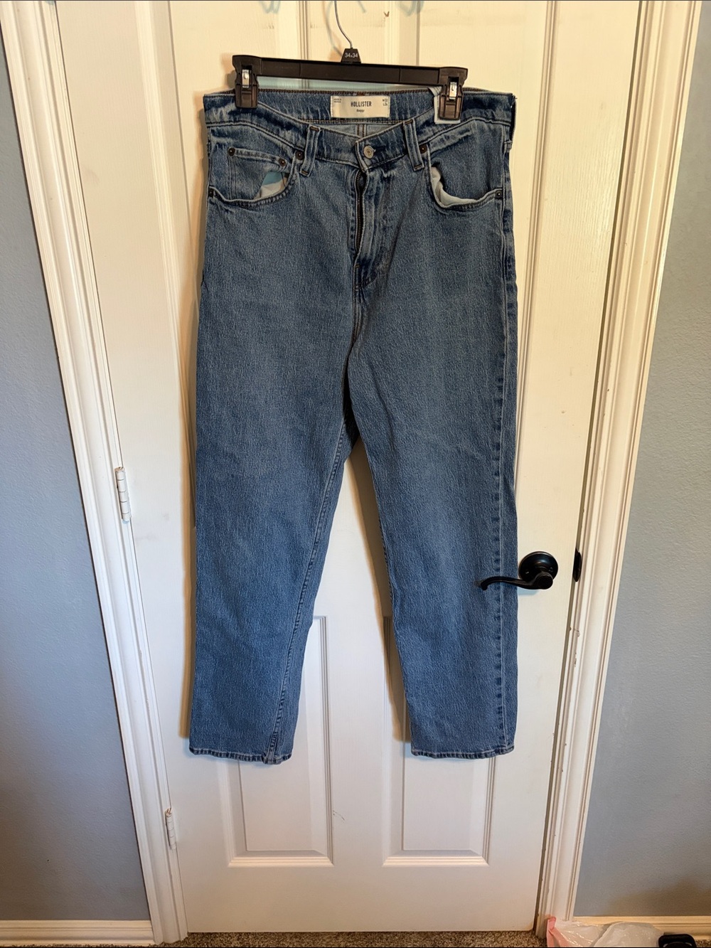 Hollister Straight Fit Light Blue Men's Jeans